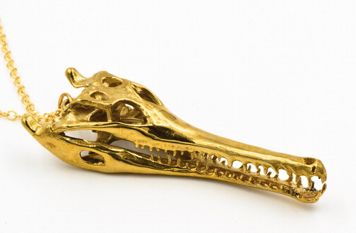 Brass Gharial Necklace.