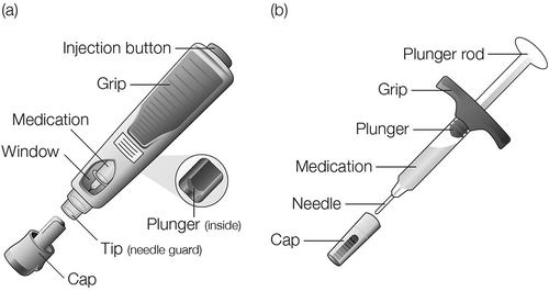 Figure 1. (a) AI and (b) PFS presentations.