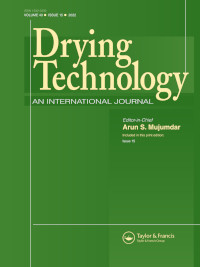 Cover image for Drying Technology, Volume 40, Issue 15, 2022