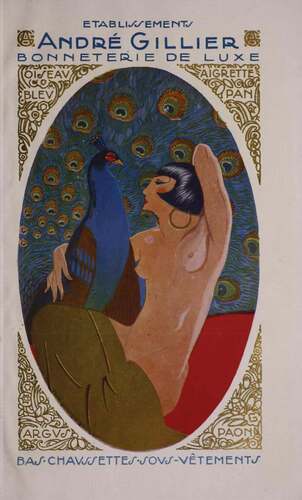 Figure 3. Female and peacock from an advertisement in the official catalogue of the 1925 Paris Expo.