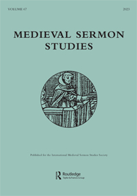 Cover image for Medieval Sermon Studies, Volume 67, Issue 1, 2023