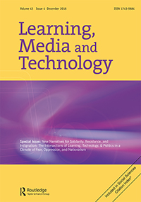 Cover image for Learning, Media and Technology, Volume 43, Issue 4, 2018