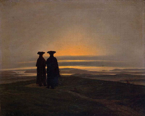 Figure 2. 1798. Caspar David Friedrich. Sunset (Brothers), 1830–1835.