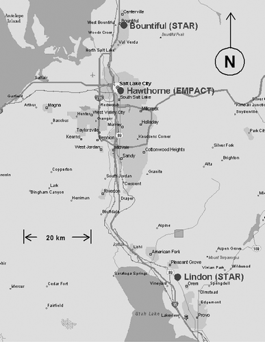 FIG. 1 Location of the Lindon, Utah sampling site.