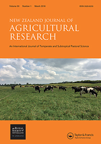 Cover image for New Zealand Journal of Agricultural Research, Volume 59, Issue 1, 2016