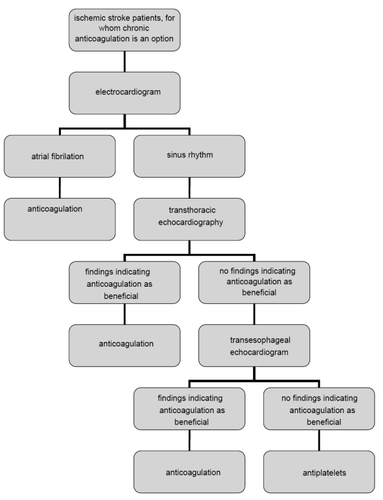 Figure 2 Proposed algorithm for the use of ultrasonographic studies on ischemic stroke patients.