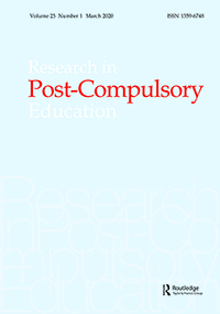 Cover image for Research in Post-Compulsory Education, Volume 25, Issue 1, 2020