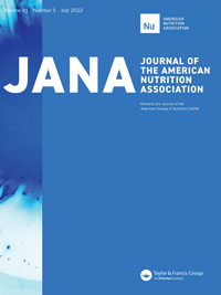 Cover image for Journal of the American Nutrition Association, Volume 41, Issue 5, 2022