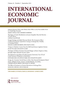 Cover image for International Economic Journal, Volume 36, Issue 3, 2022