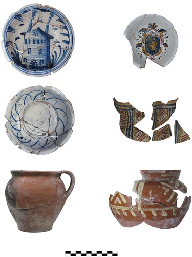 Figure 4. Selection of ceramics from the medical dump excavated in 2021. Photo: Sovrintendenza Capitolina—The Caesar’s Forum Project.