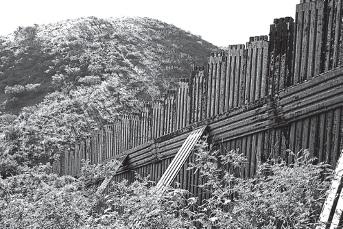 Figure 11: Nogales, Arizona, U.S., 2006 As with most structures built for similar purposes, the southern United States border does not deter migrants from attempting to cross, but instead only pushes them to take riskier and more deadly routes.