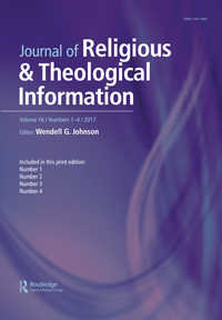 Cover image for Journal of Religious & Theological Information, Volume 16, Issue 4, 2017