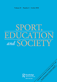 Cover image for Sport, Education and Society, Volume 23, Issue 8, 2018