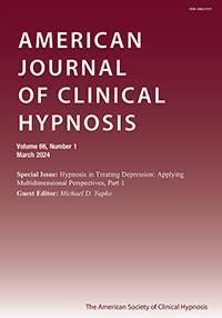 Cover image for American Journal of Clinical Hypnosis, Volume 66, Issue 1, 2024
