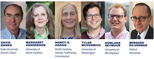 Speakers at NISS Ingram Olkin Forum, “Statistical Methods for Combatting Human Trafficking.”