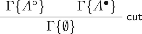 Figure 2. The cut rule.