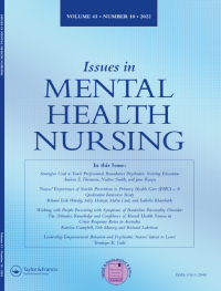 Cover image for Issues in Mental Health Nursing, Volume 43, Issue 10, 2022