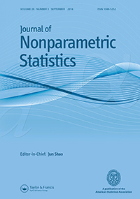 Cover image for Journal of Nonparametric Statistics, Volume 28, Issue 3, 2016