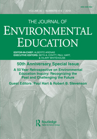 Cover image for The Journal of Environmental Education, Volume 50, Issue 4-6, 2019