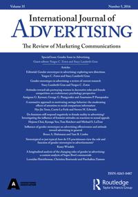 Cover image for International Journal of Advertising, Volume 35, Issue 5, 2016