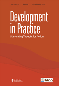 Cover image for Development in Practice, Volume 32, Issue 6, 2022