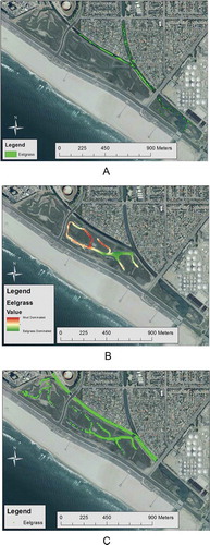 Figure 4. Images showing the eelgrass coverage in the HBWC in (A) 2010, (B) 2011, and (C) 2012. Different metrics are used due to differences in the sampling protocols among years.