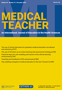 Cover image for Medical Teacher, Volume 44, Issue 12, 2022