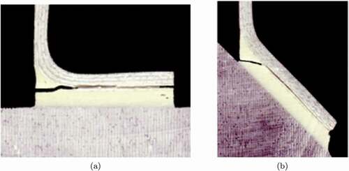 Figure 31. Examples of failed thick joint specimens.[Citation321]