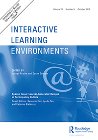Cover image for Interactive Learning Environments, Volume 23, Issue 5, 2015