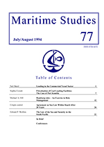 Cover image for Australian Journal of Maritime & Ocean Affairs, Volume 1994, Issue 77, 1994
