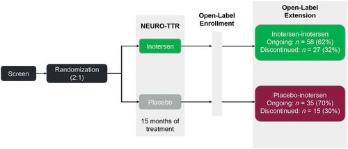 Figure 3. Study design of NEURO-TTR and the open-label extension.