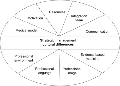 Figure 1 Recommendation areas for general integration management and for dealing with cultural differences.