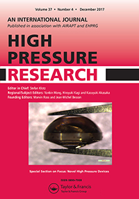 Cover image for High Pressure Research, Volume 37, Issue 4, 2017