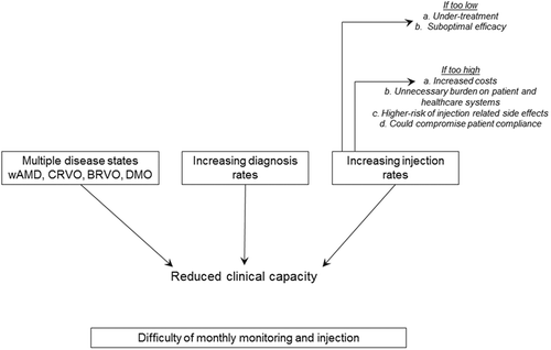 Figure 2. The management of DMO in clinical practice – the current clinical situation.