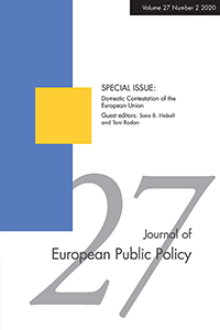 Cover image for Journal of European Public Policy, Volume 27, Issue 2, 2020
