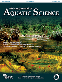 Cover image for African Journal of Aquatic Science, Volume 47, Issue 3, 2022