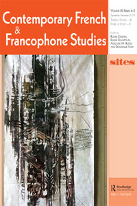 Cover image for Contemporary French and Francophone Studies, Volume 20, Issue 4-5, 2016
