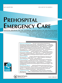Cover image for Prehospital Emergency Care, Volume 22, Issue 4, 2018