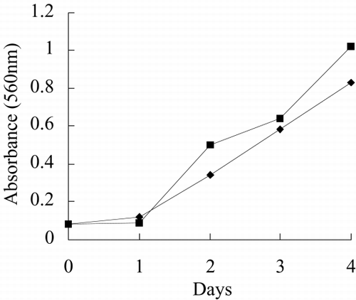 Figure 7. Growth rate of immobilized Spirulina subsalsa with alginate for removing TPT.