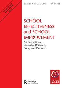Cover image for School Effectiveness and School Improvement, Volume 29, Issue 2, 2018