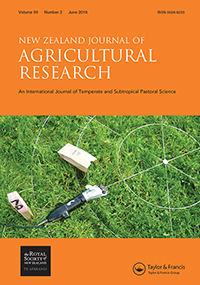 Cover image for New Zealand Journal of Agricultural Research, Volume 59, Issue 2, 2016