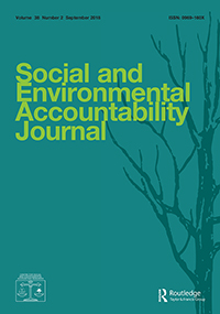 Cover image for Social and Environmental Accountability Journal, Volume 38, Issue 2, 2018
