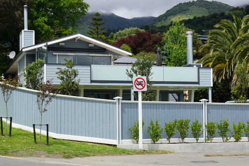Figure 3. Sign banning freedom camping on Akaroa waterfront.