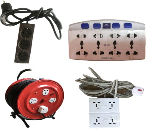 Figure 1. Samples of extension cord.