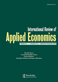 Cover image for International Review of Applied Economics, Volume 36, Issue 5-6, 2022