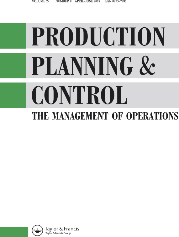 Cover image for Production Planning & Control, Volume 29, Issue 8, 2018
