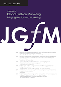 Cover image for Journal of Global Fashion Marketing, Volume 11, Issue 3, 2020