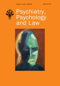 Cover image for Psychiatry, Psychology and Law, Volume 31, Issue 2, 2024