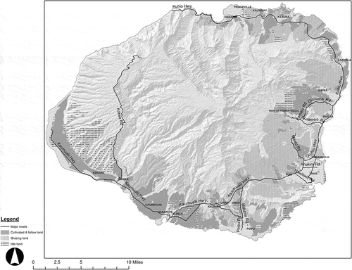 Figure 5. Criterion 1 map showing agricultural lands currently in farming.