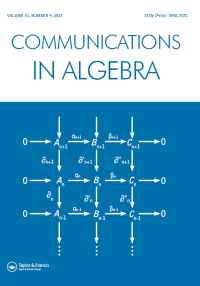Cover image for Communications in Algebra, Volume 51, Issue 9, 2023